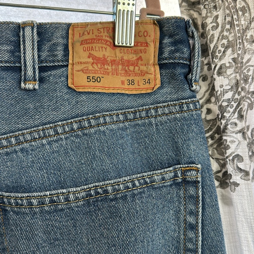 Vintage LEVI Jeans 550 W38 L34, cotton, high quality, like new, blue jean, denim